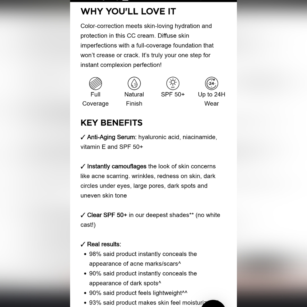 IT Cosmetics CC+ Cream Foundation SPF 50+ ❤️3 Piece Set- FULL SIZE - Picture 4 of 5